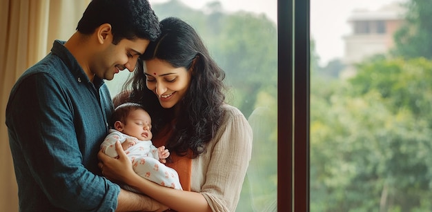 happy family after