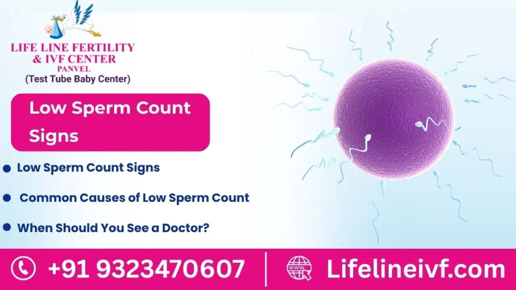 Low Sperm Count sign
